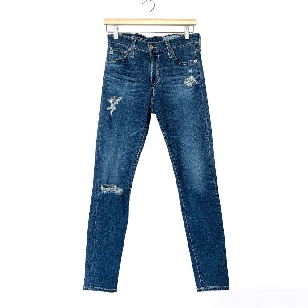 Adriano Goldschmied The Farrah Skinny Ankle High-Rise Ag-ed Denim Jeans Sz 28R